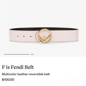 AUTHENTIC Fendi reversible belt
